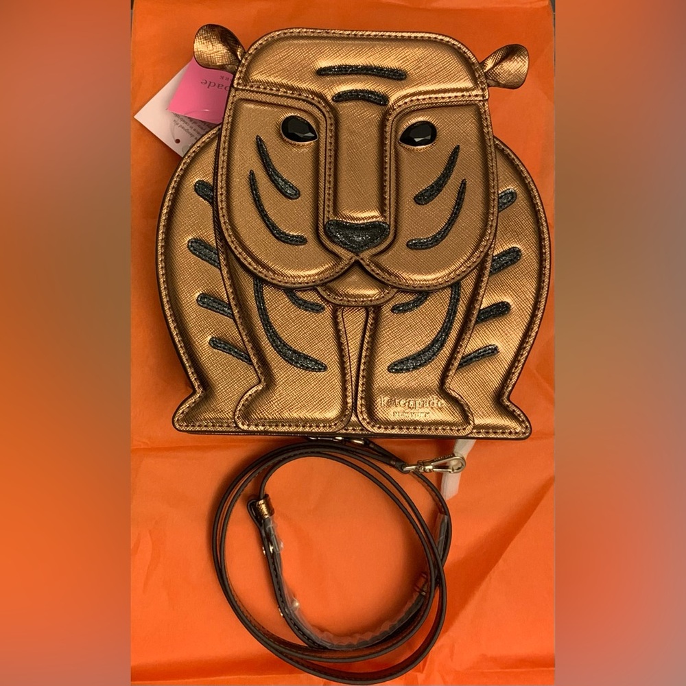 kate spade Goldie 3D tiger crossbody bag
